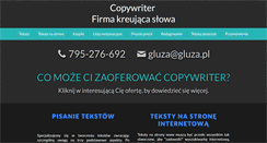 Desktop Screenshot of pozycjonowanie.gluza.pl